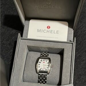 Michele deco stainless steel watch good condition